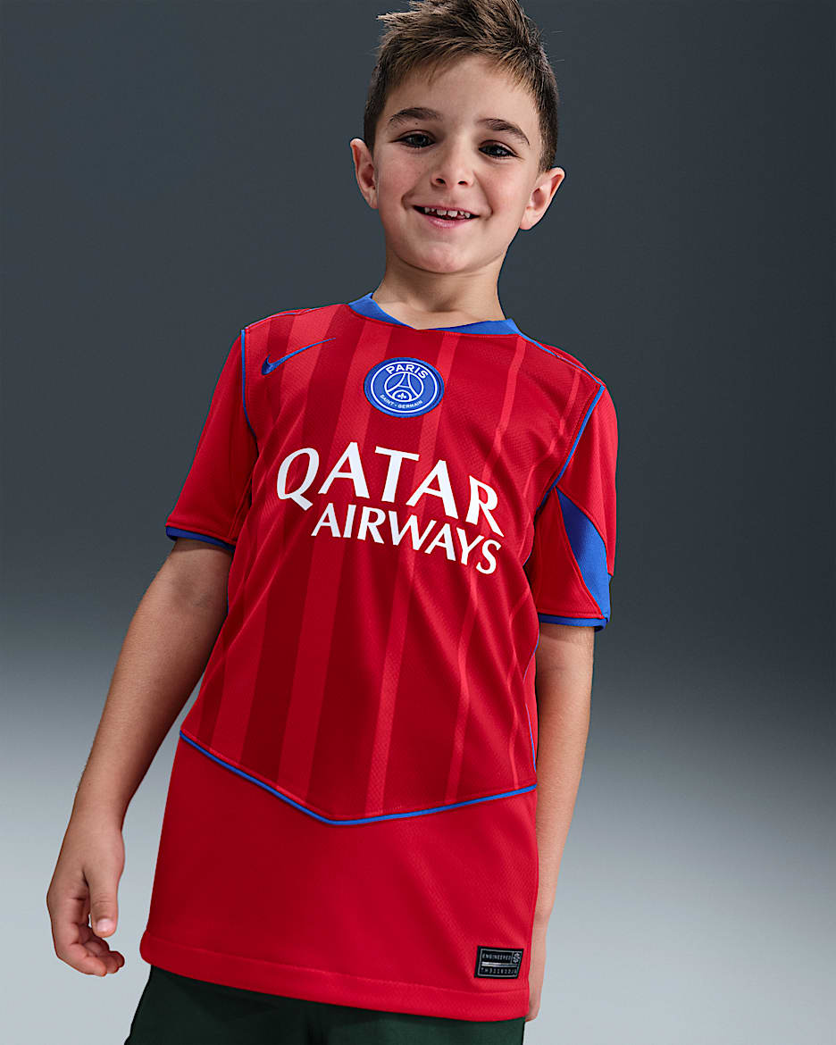 Paris Saint-Germain 2025/26 Stadium Third Big Kids' Nike Dri